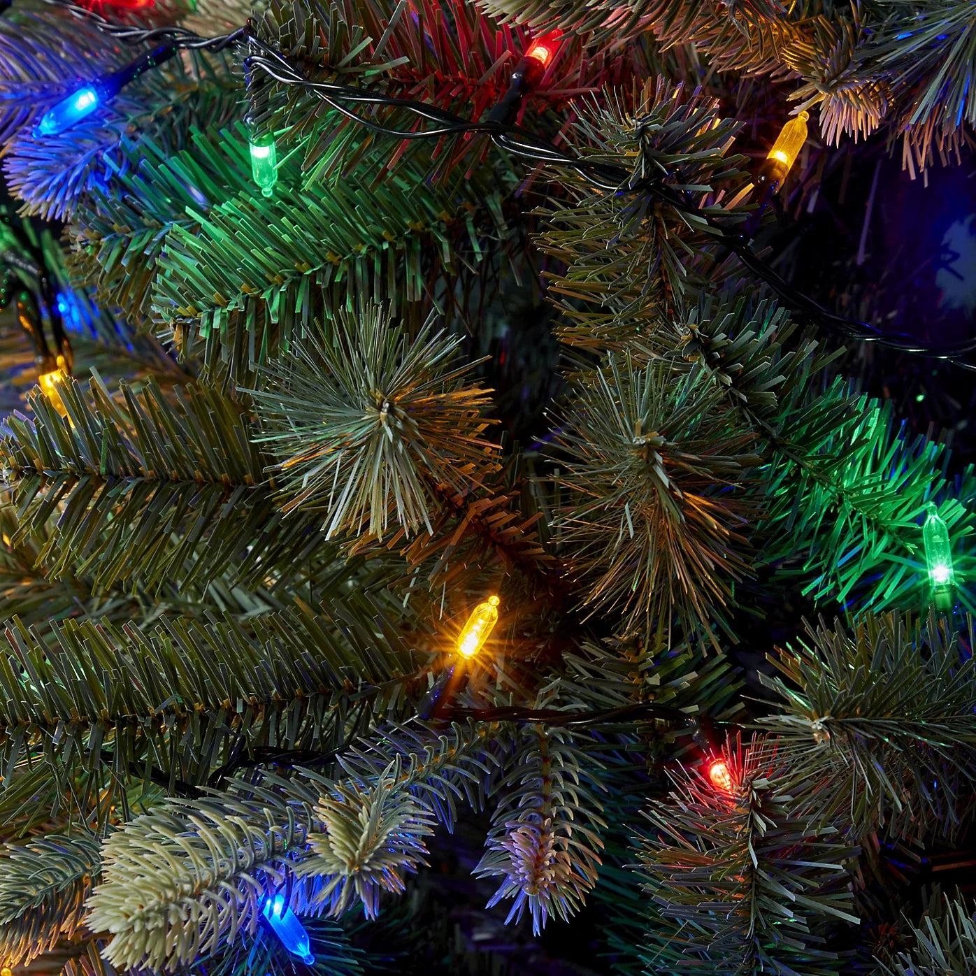 120 Multicolour LED String lights With timer function & 11.14m Green cable