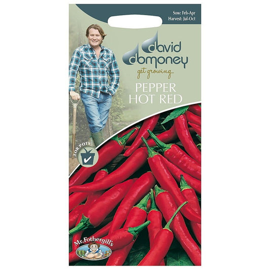Mr.Fothergill's David Domoney Pepper (Hot) Red De Cayenne Seeds Pkt