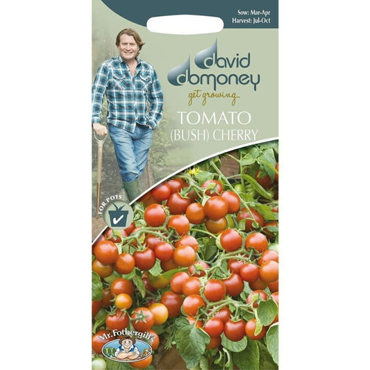 Mr.Fothergill's David Domoney Grow Tomato (Bush) Cherry Fall Seeds Pkt