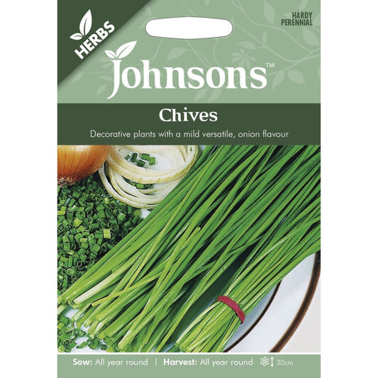 Johnsons Seeds - Pictorial Pack - Herb - Chives - 750 Seeds