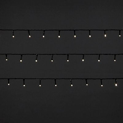 240 Ice white LED With timer String lights Green cable