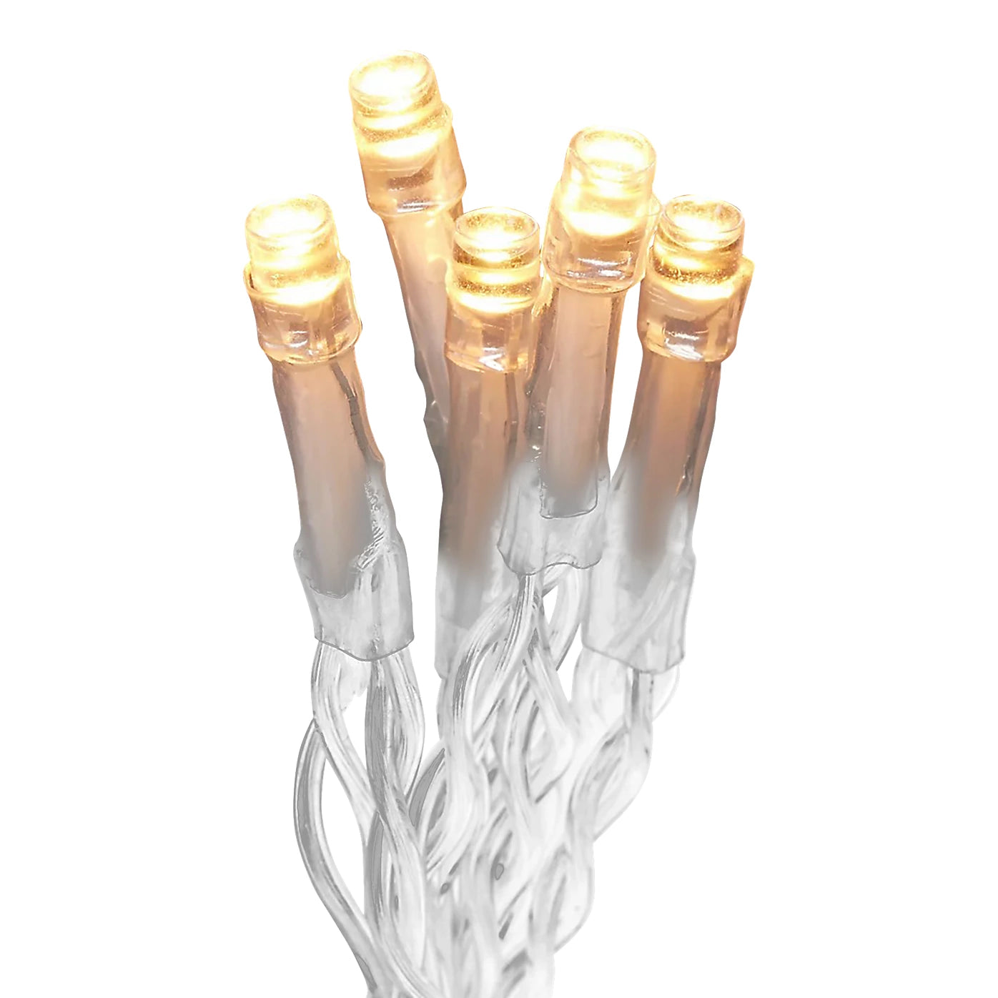 300 Warm white LED Icicle lights With timer & 22m Clear cable