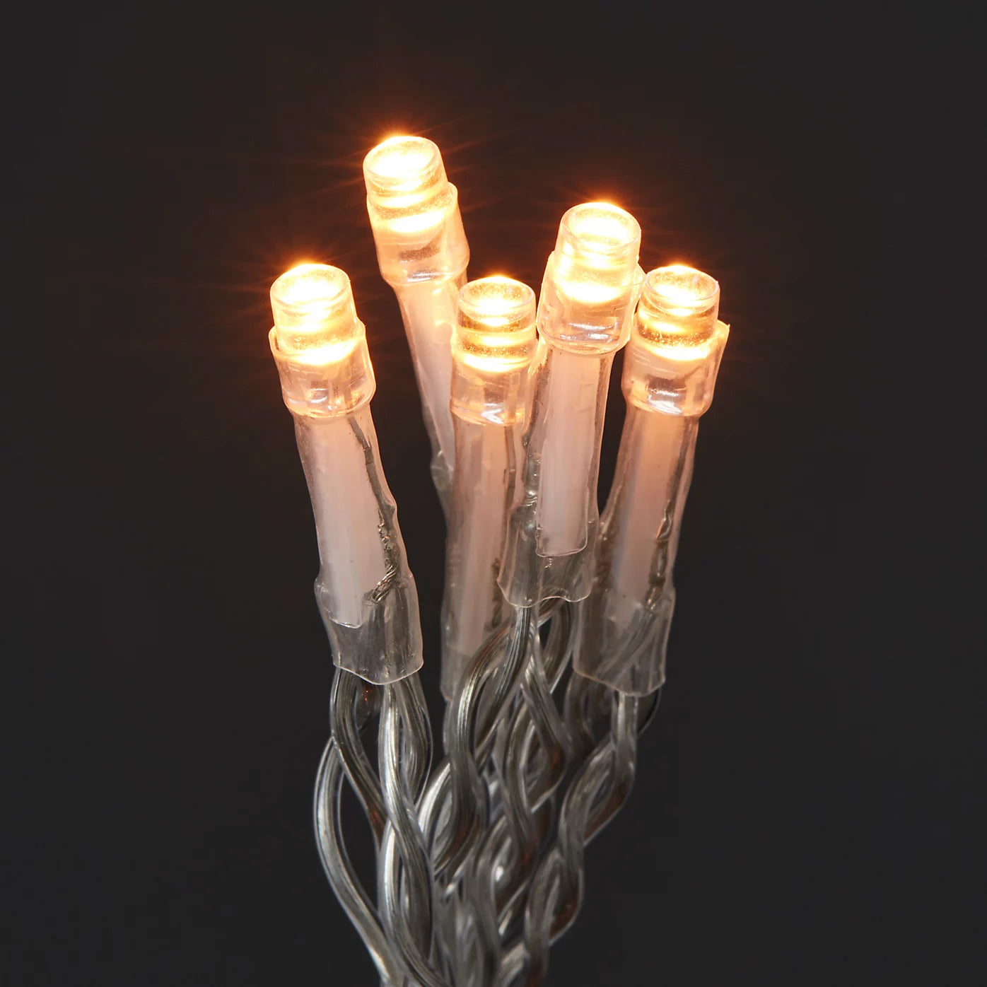 300 Warm white LED Icicle lights With timer & 22m Clear cable