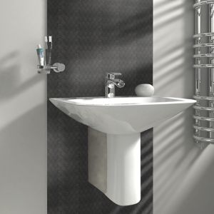 GoodHome Albena Black Metal Effect Stainless Steel Mosaic Tile Sheet, (L)300mm (W)300mm