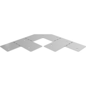 GoodHome Elvet Steel 2-Way Timber Connector , Pack of 2