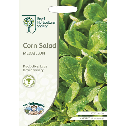 Mr Fothergill's RHS Grow Your Own Vegetables Corn Salad Medaillon Seeds
