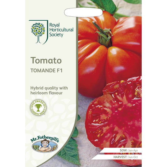 Mr.Fothergill's RHS Home Grown Vegetable Tomato Tomande F1 Seeds Pkt