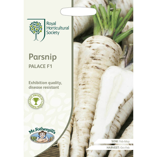 Mr Fothergill's RHS Grow Your Own Vegetables Parsnip Palace F1 Seeds