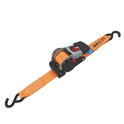 3x Smith & Locke Retractable Ratchet Tie Down w/ S-Hook 3m x 50mm