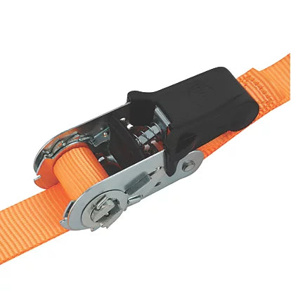 Smith & Locke Ratchet Tie-Down Straps with S-Hook 3m x 25mm 4 Pack (672XT)