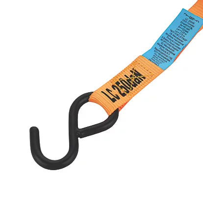 Smith & Locke Ratchet Tie-Down Straps with S-Hook 3m x 25mm 4 Pack (672XT)