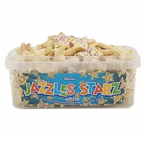 Hannah's Jazzles Starz White Chocolate 600g Sweets Candy