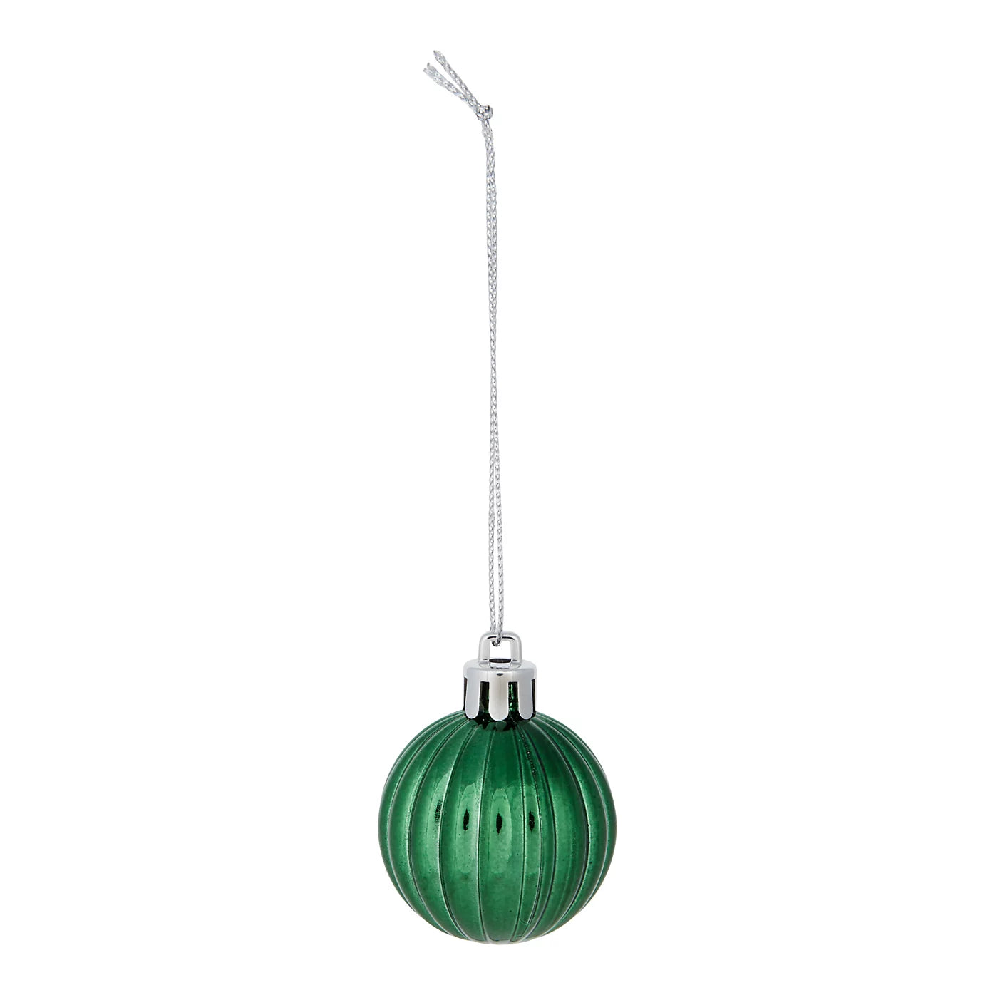 Black, green & red Plastic Christmas Tree decoration, Pack of 50 Baubles