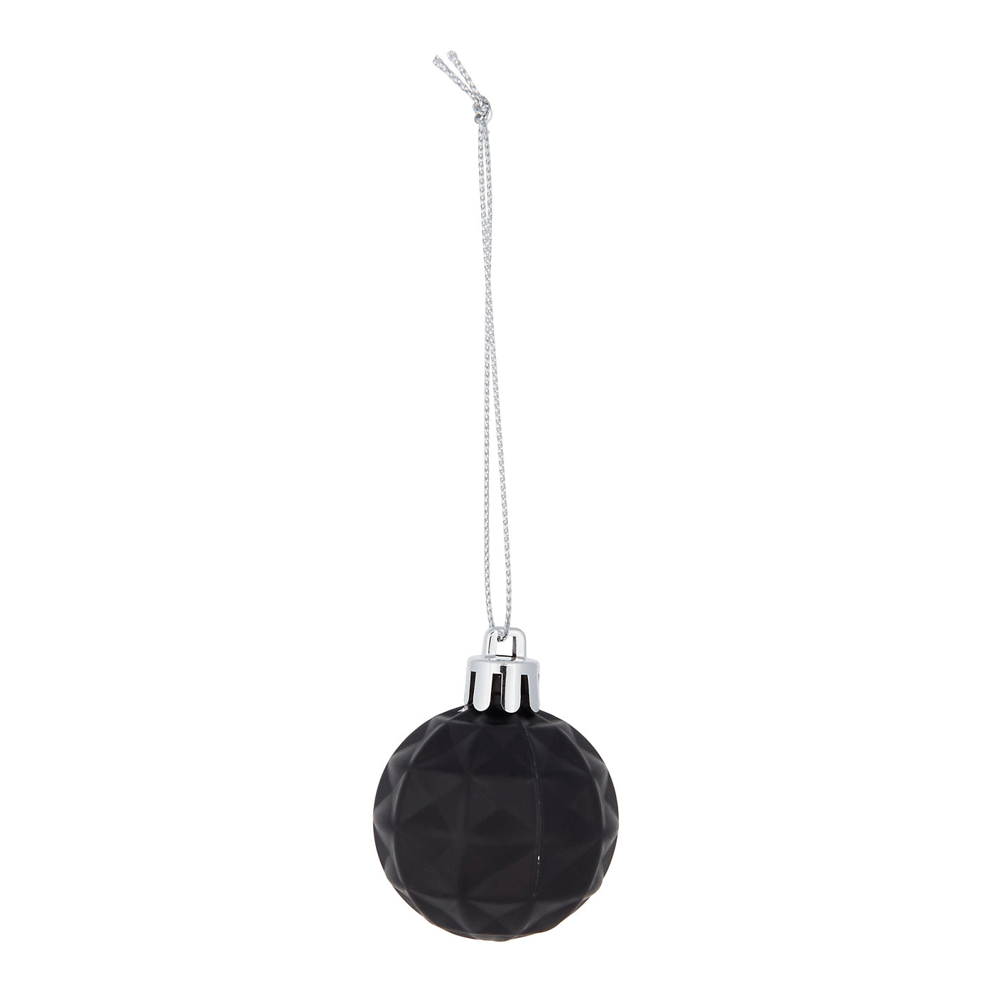 Black, green & red Plastic Christmas Tree decoration, Pack of 50 Baubles