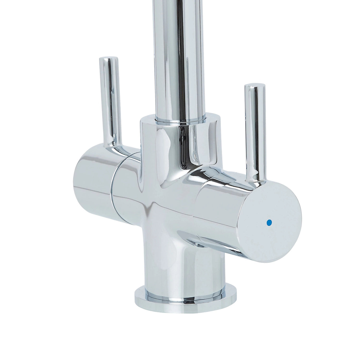 1 Cooke & Lewis Amsel Chrome effect Kitchen Twin lever Tap