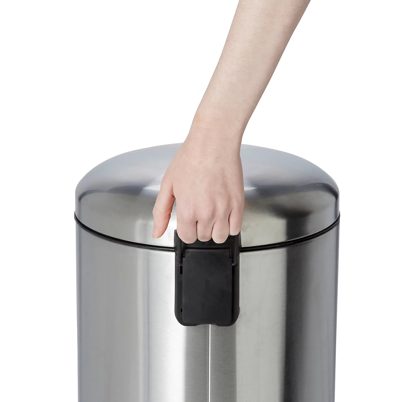 Cooke & Lewis Gerra Standard Stainless steel effect Metal Pedal Bin - 30L
