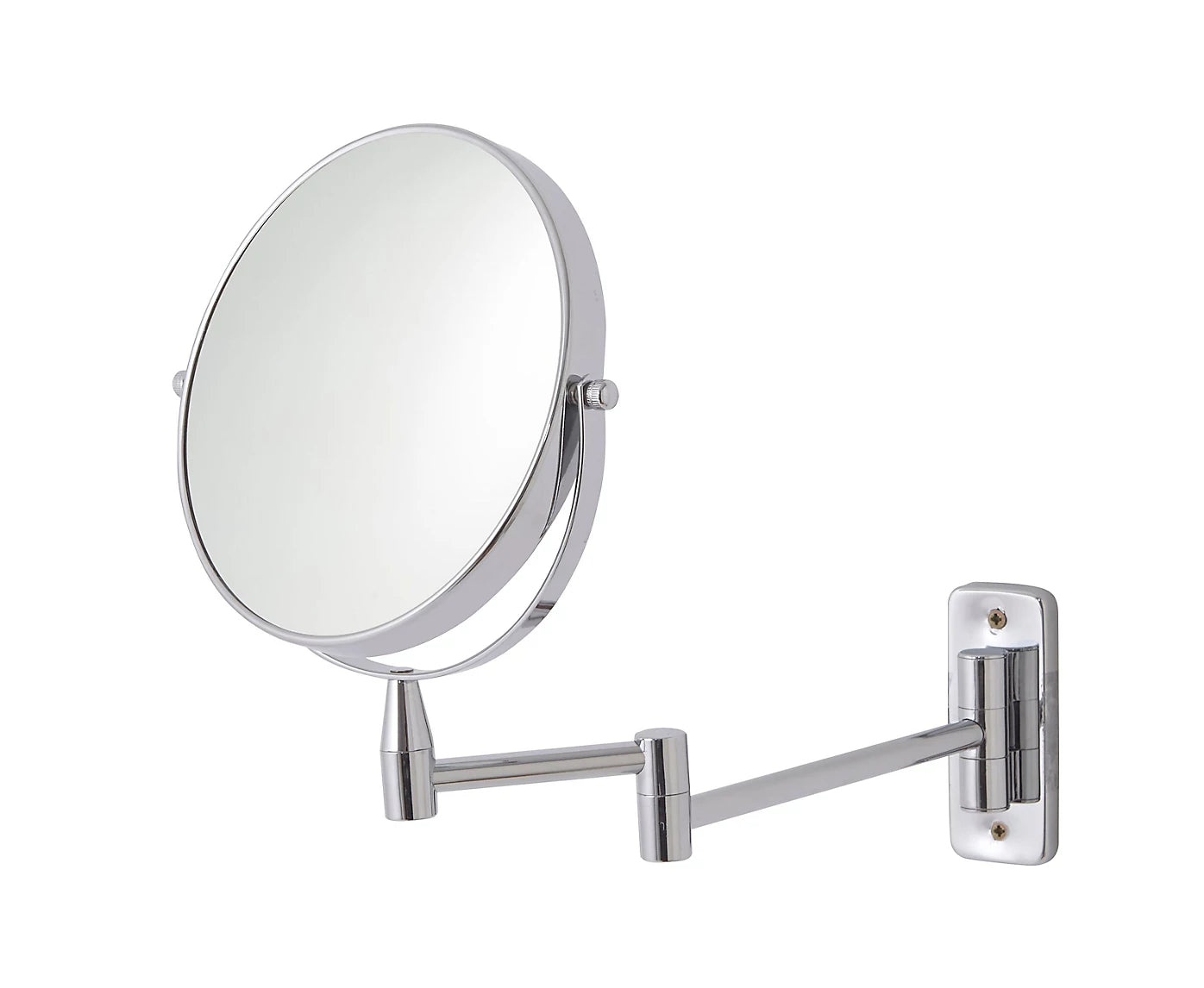 Cooke & Lewis Hayle Gris Round Wall-mounted Bathroom Mirror (H)31cm (W)22.5cm