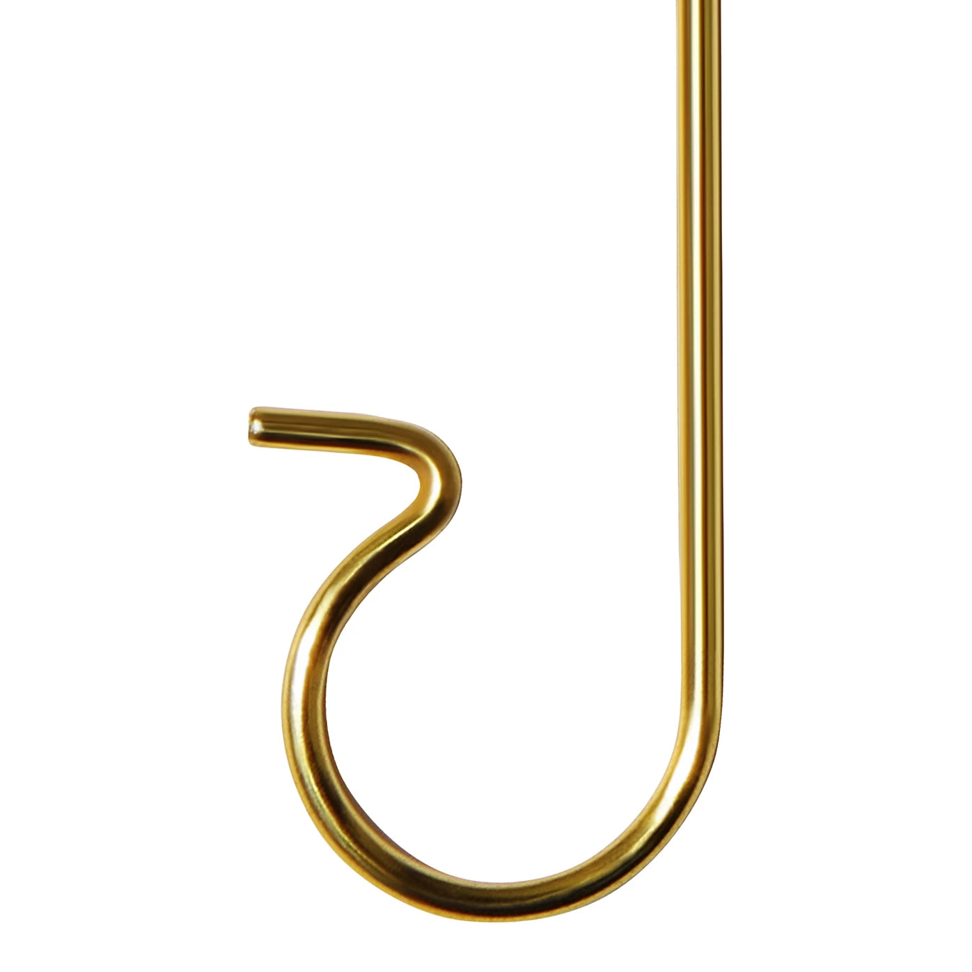 Gold effect S-shaped Christmas Decoration hook, Pack of 40