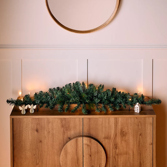 90cm Green Kateson Fir Artificial Christmas Swag with 108 tips