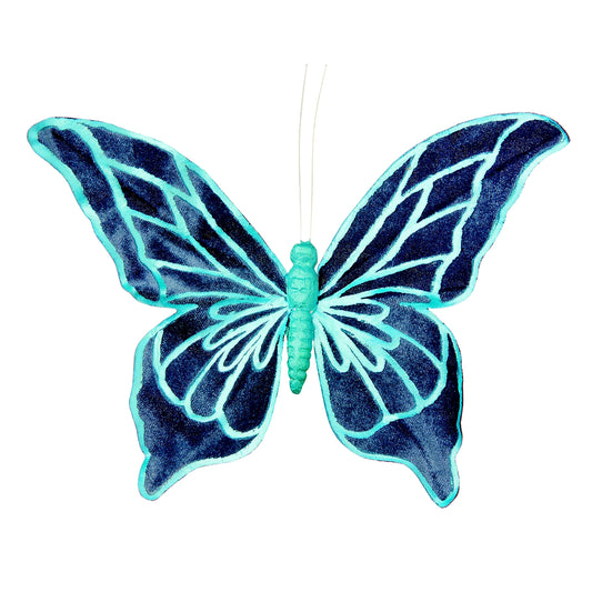 2 x Light Blue Butterfly Clip Large 300mm