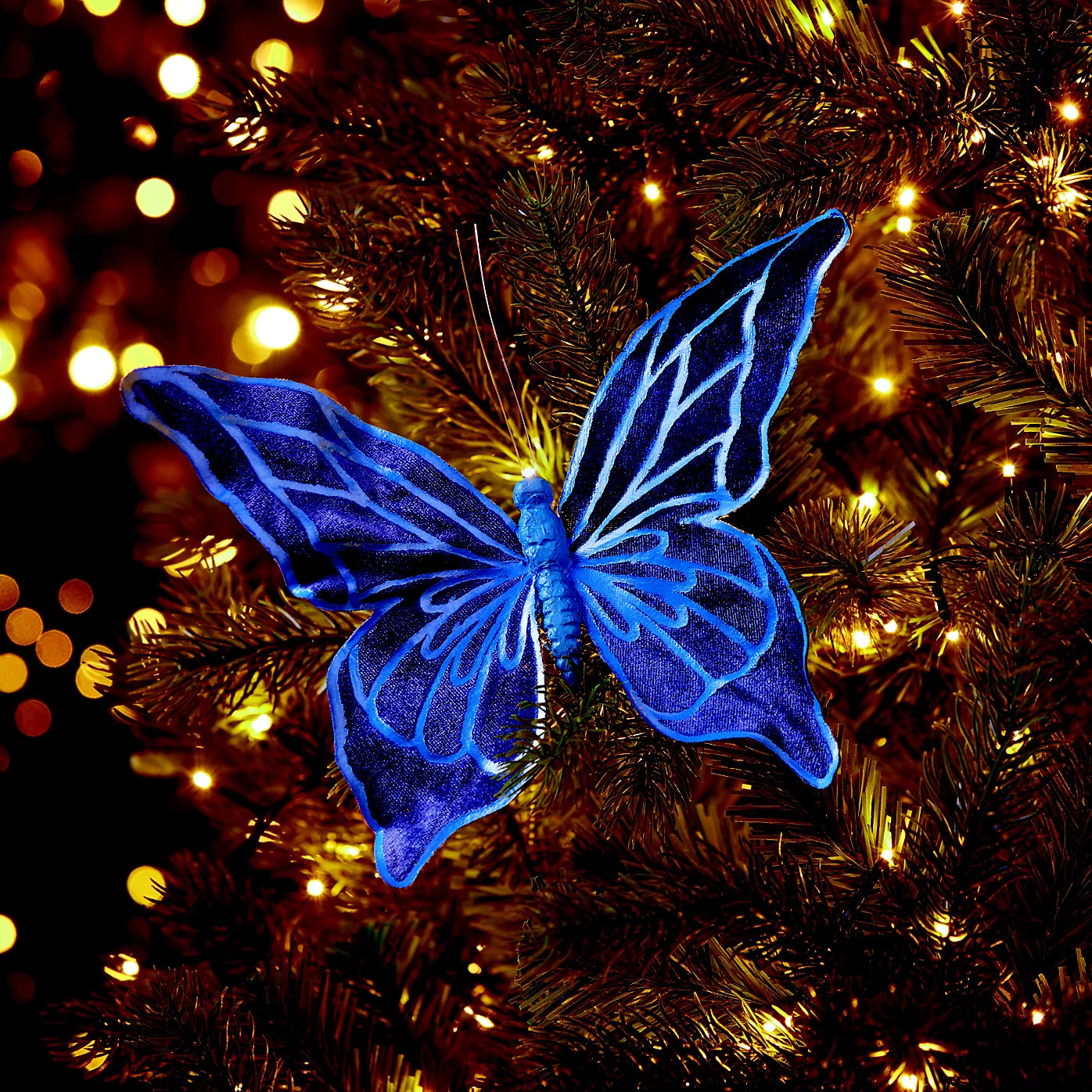 2 x Light Blue Butterfly Clip Large 300mm