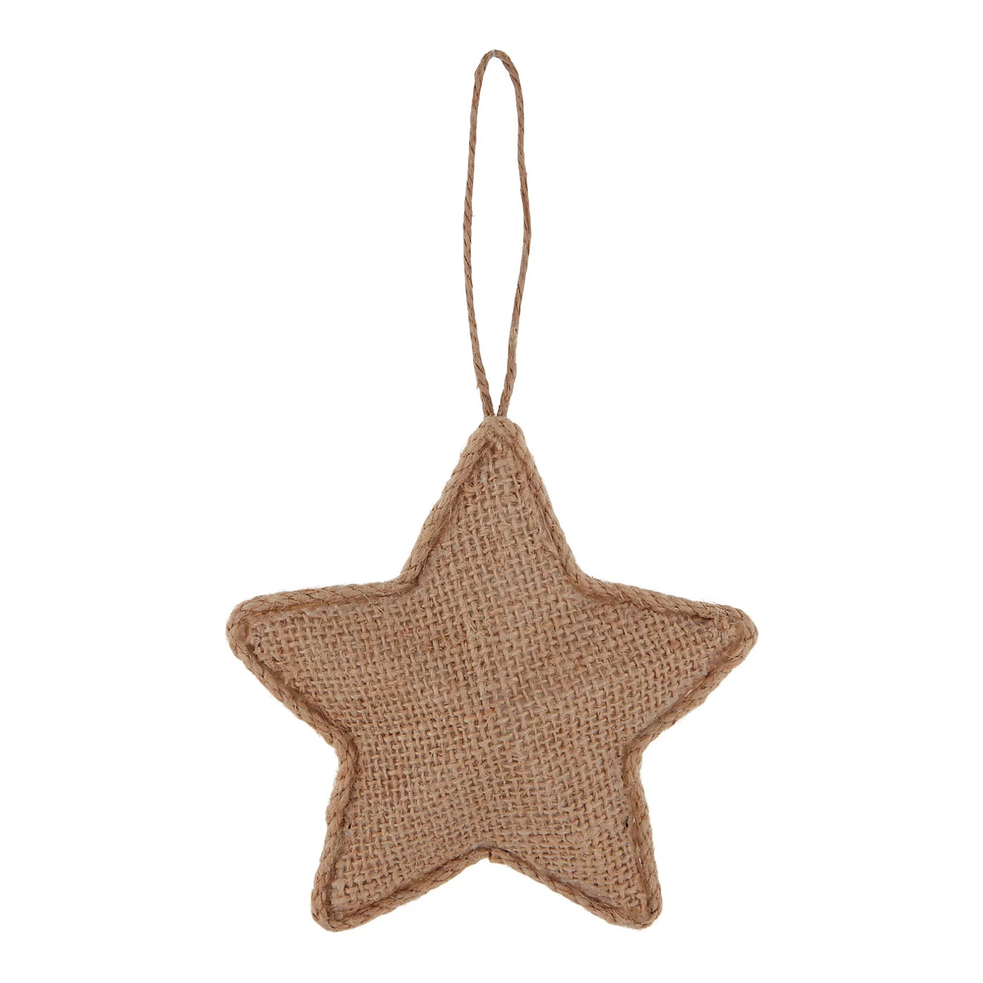 Natural Hessian effect Jute Star Hanging decoration