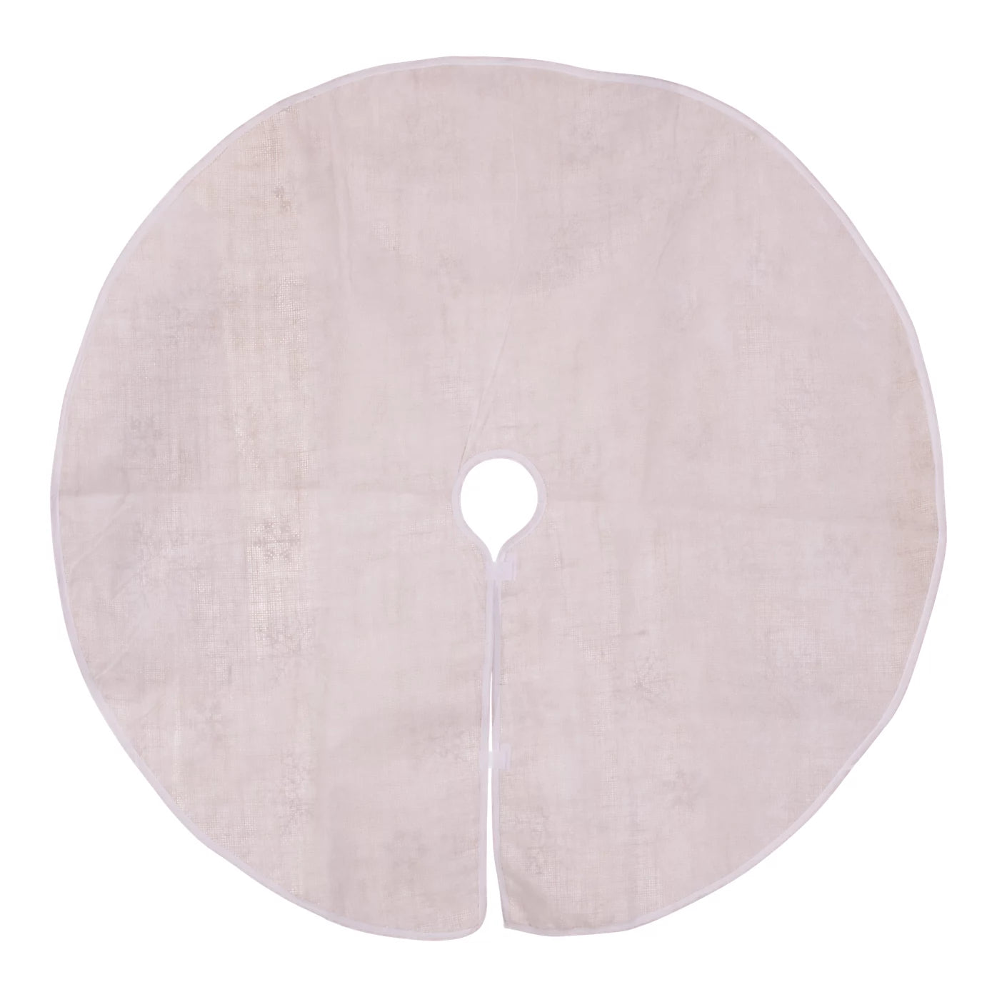 Natural Hessian Nordic Snowflake Tree skirt 99cm(Dia)
