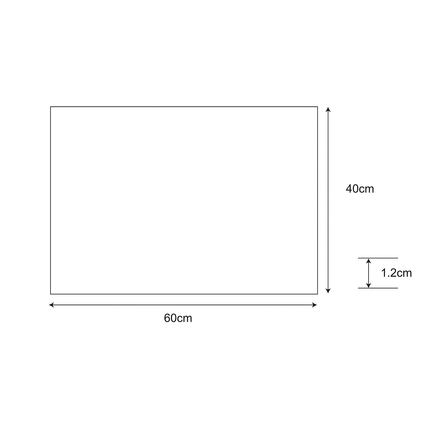 Natural Woven Coir Door mat, 60cm x 40cm