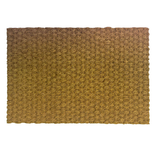 Natural Woven Coir Door mat, 60cm x 40cm