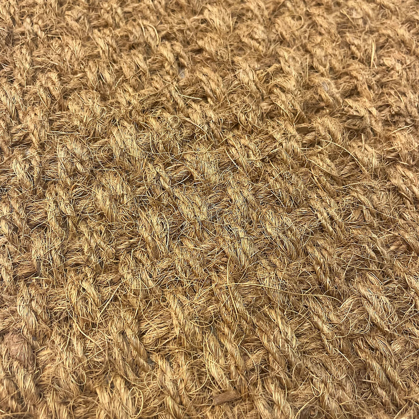 Natural Woven Coir Door mat, 60cm x 40cm