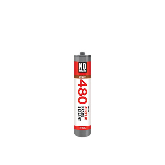 No Nonsense Silicone Acrylic-based Brown Frame Sealant, 310ml