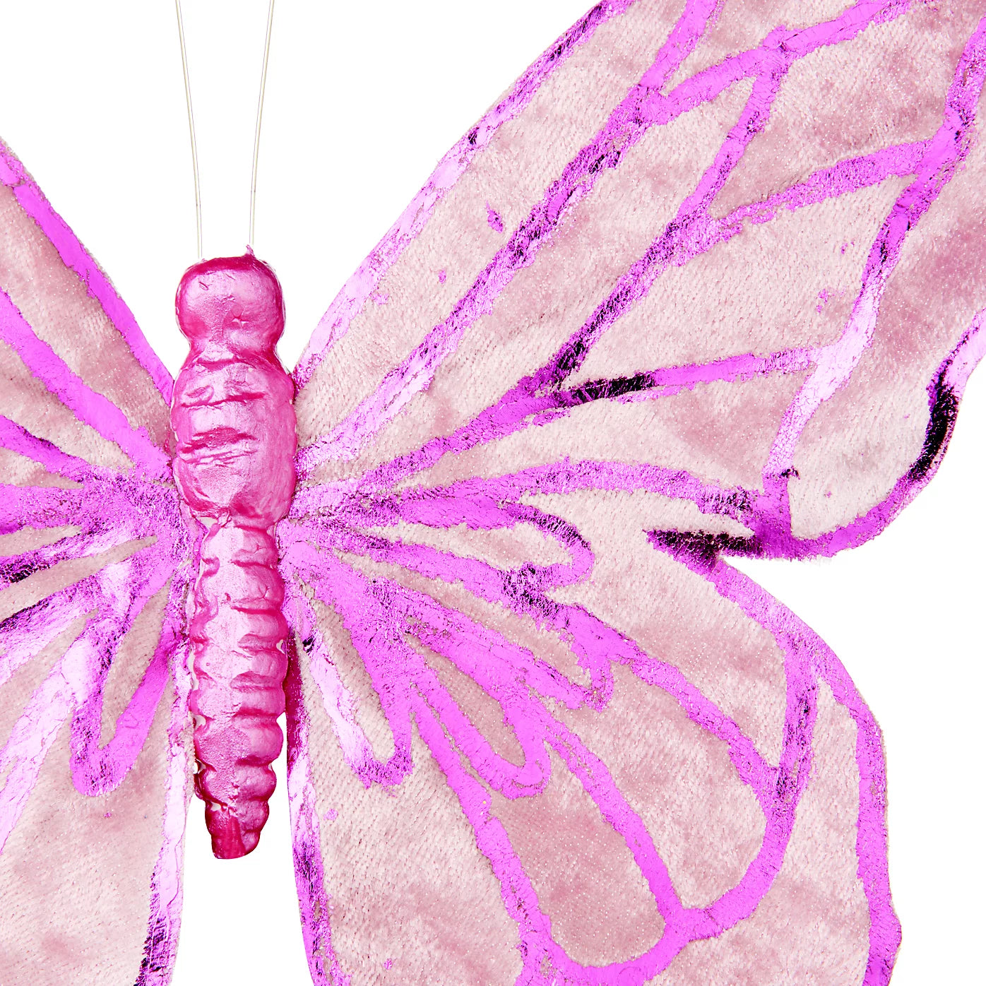 2 x Pink Butterfly Clip Large 300mm