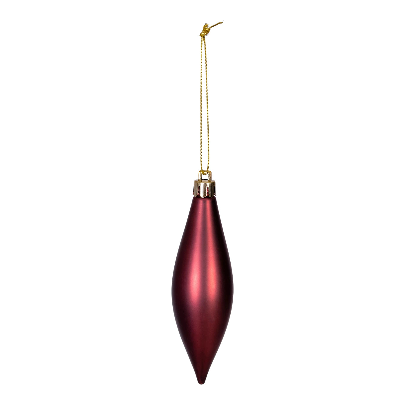Plastic Hanging Christmas Tree decoration, Pack of 40 - Red Baubles
