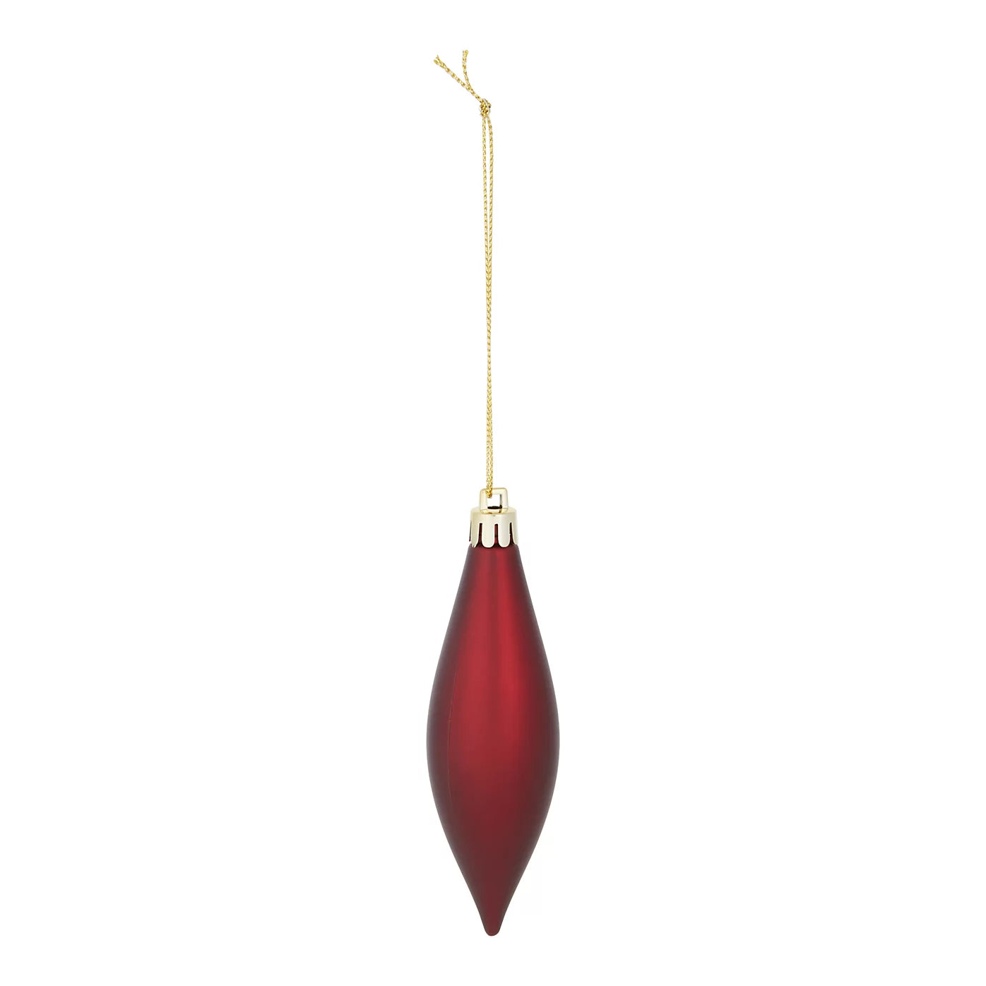 Plastic Hanging Christmas Tree decoration, Pack of 40 - Red Baubles