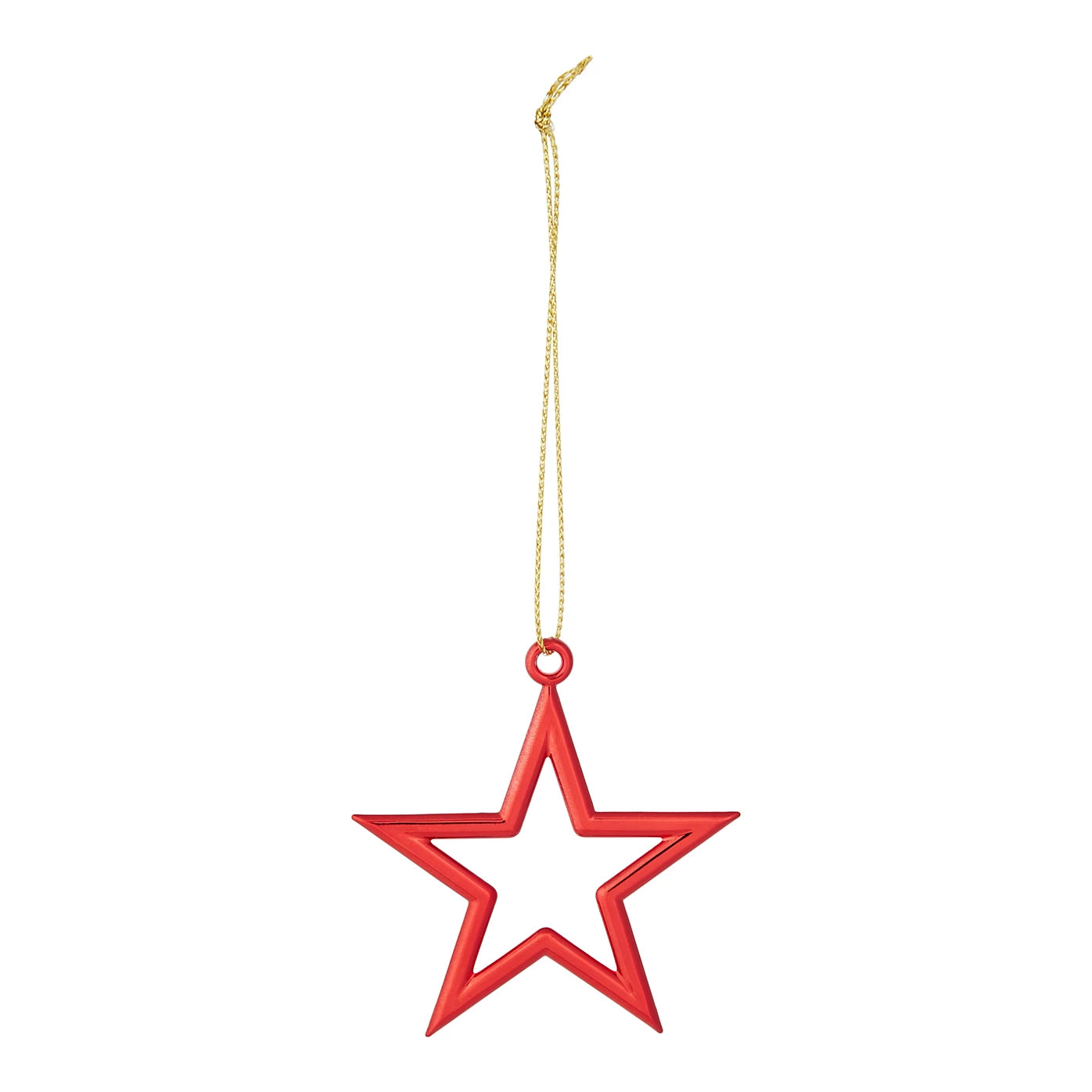 Plastic Hanging Christmas Tree decoration, Pack of 40 - Red Baubles