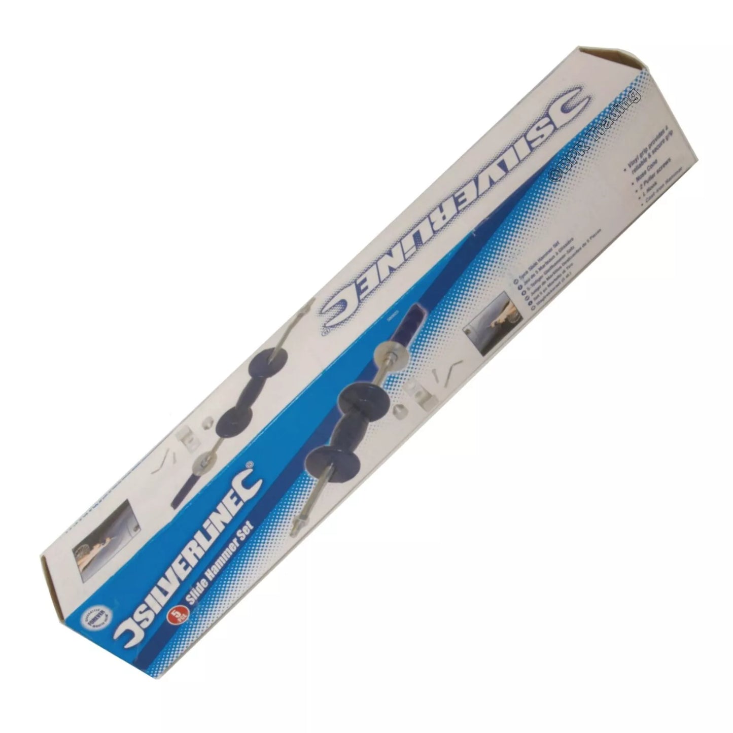 Silverline Sliding 460mm Slide Hammer Panel Dent Bearing Hub Gear Puller Kit Set