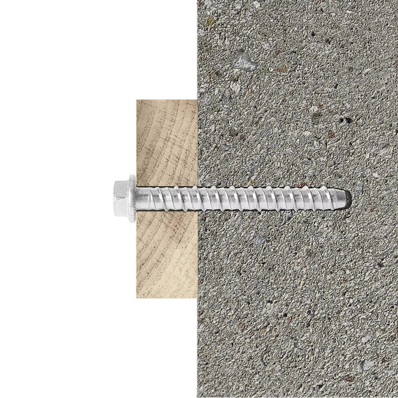 Diall Hex Steel Concrete screw (Dia)8mm (L)75mm, Pack of 10