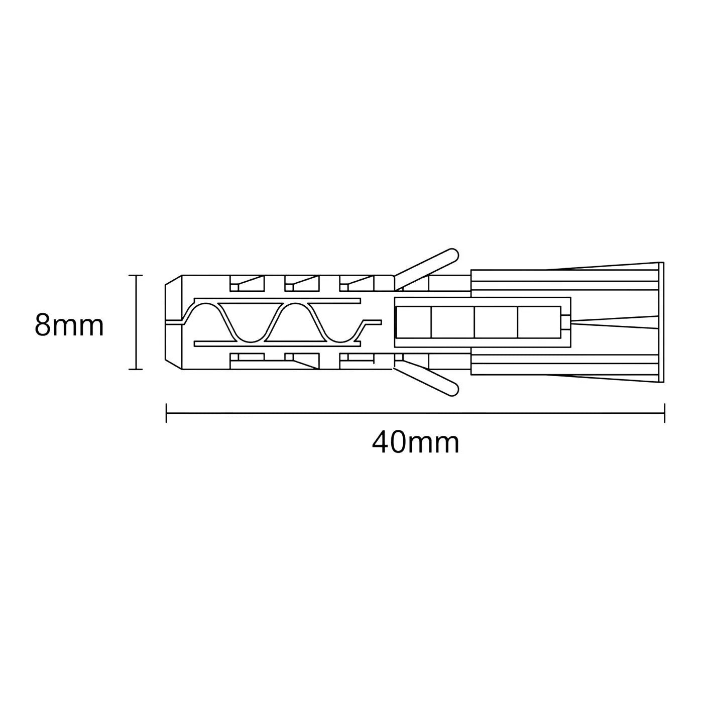 Diall Grey Nylon Wall plug (Dia)6mm (L)30mm, Pack of 100