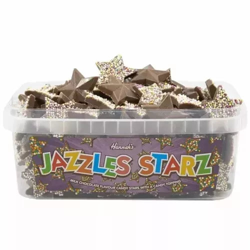 Hannah's Jazzles Starz Choc 600g Sweets Candy