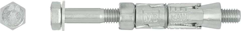 Rawlplug Mechanical Anchor Bolts M8 x 80mm (50 Pack) – Heavy-Duty Fixings