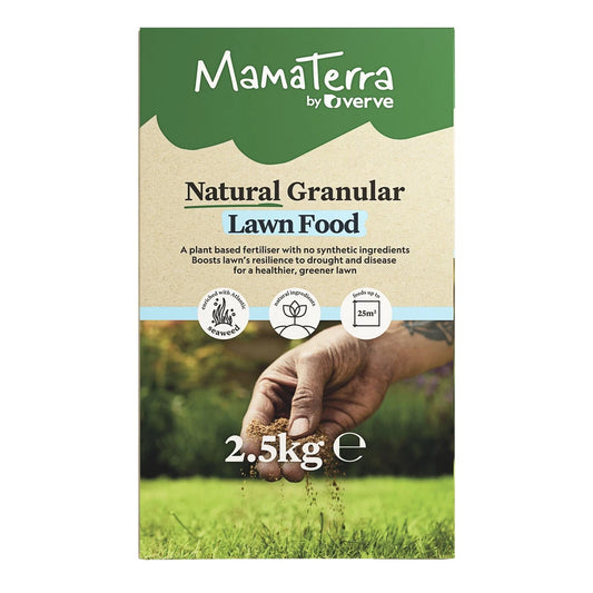 2 x Verve Mamaterra Lawn Food Granules 2.5kg – Feeds & Strengthens Grass