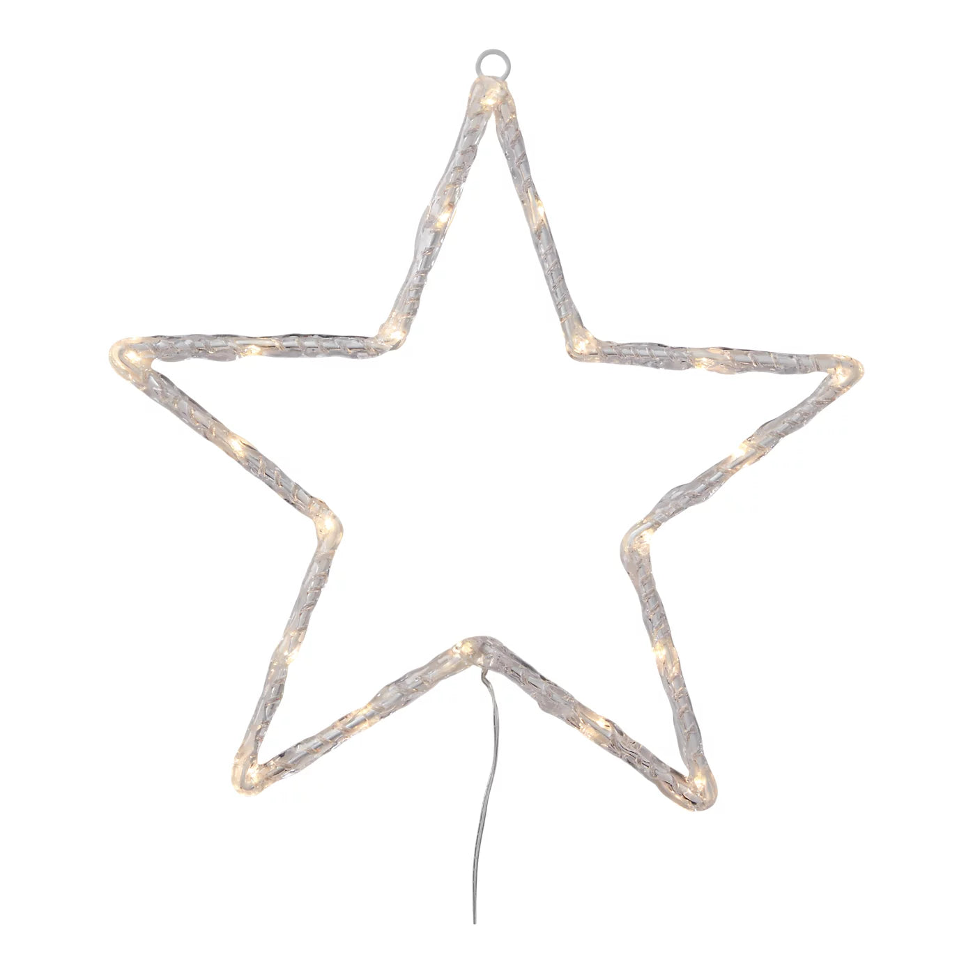 Warm white LED Transparent Star Silhouette (H) 3550mm Christmas