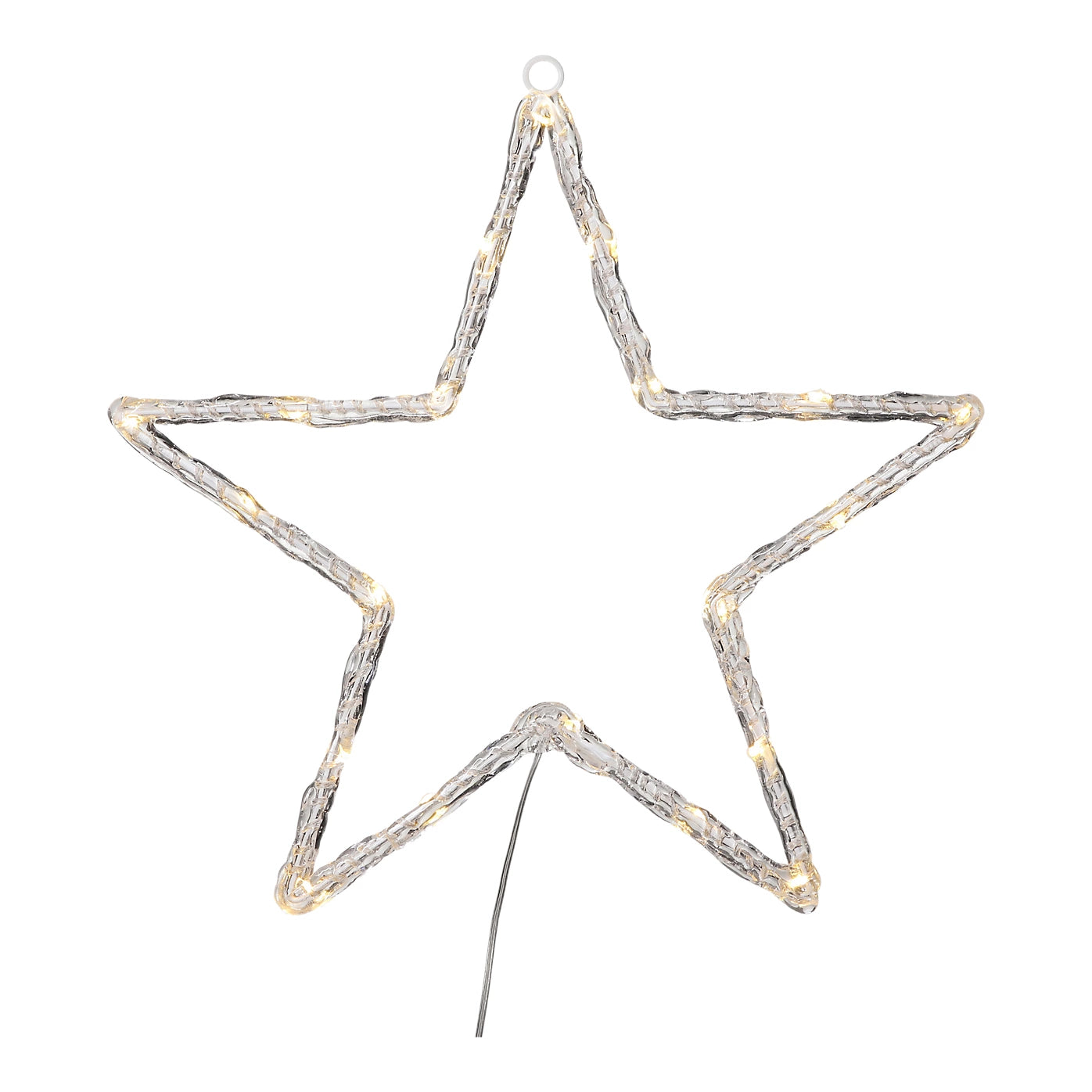 Warm white LED Transparent Star Silhouette (H) 3550mm Christmas