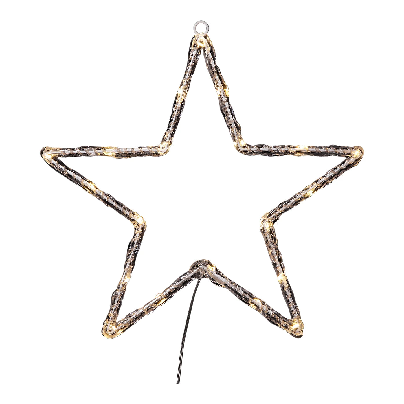 Warm white LED Transparent Star Silhouette (H) 3550mm Christmas