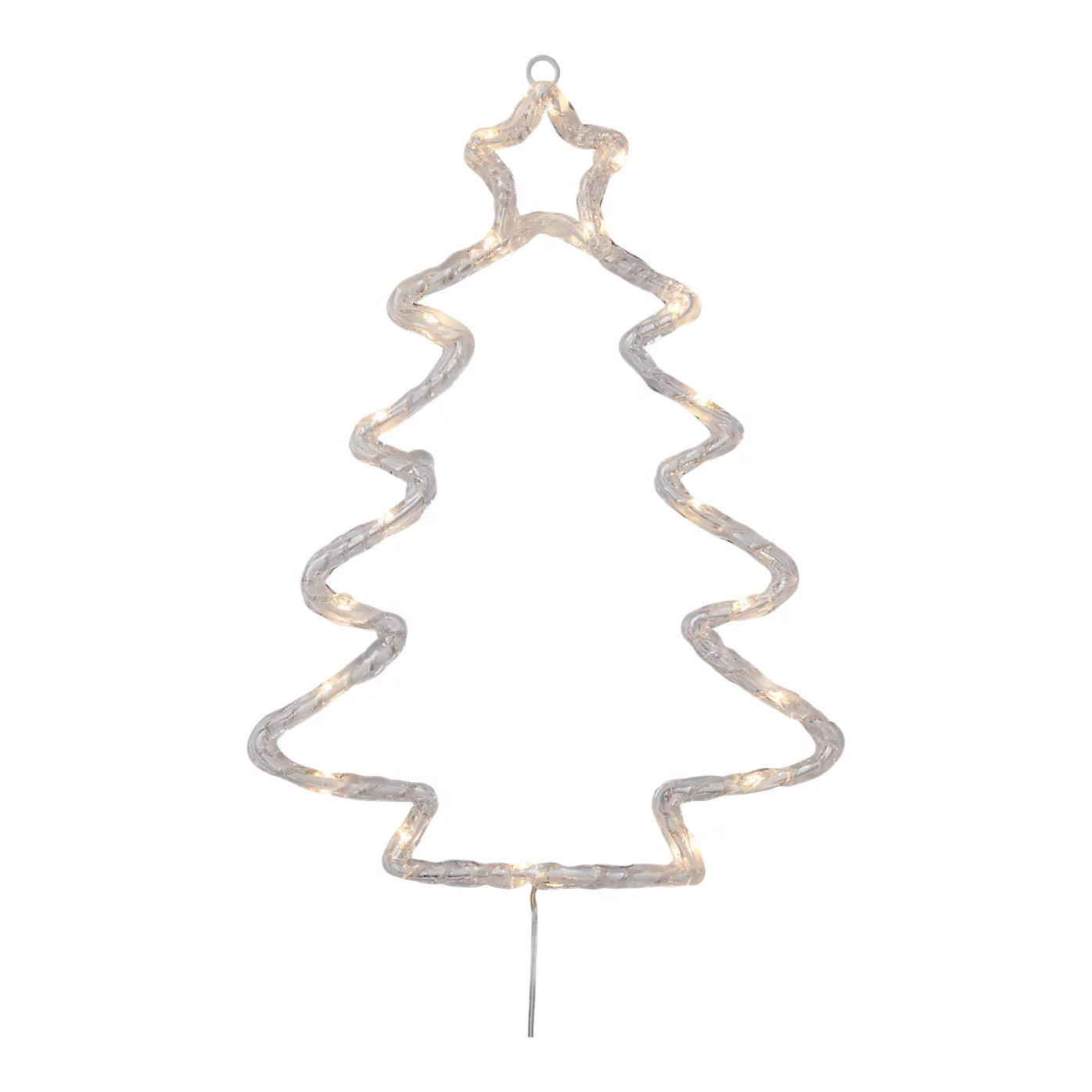 Warm white LED Transparent Christmas Tree Silhouette (H) 304mm