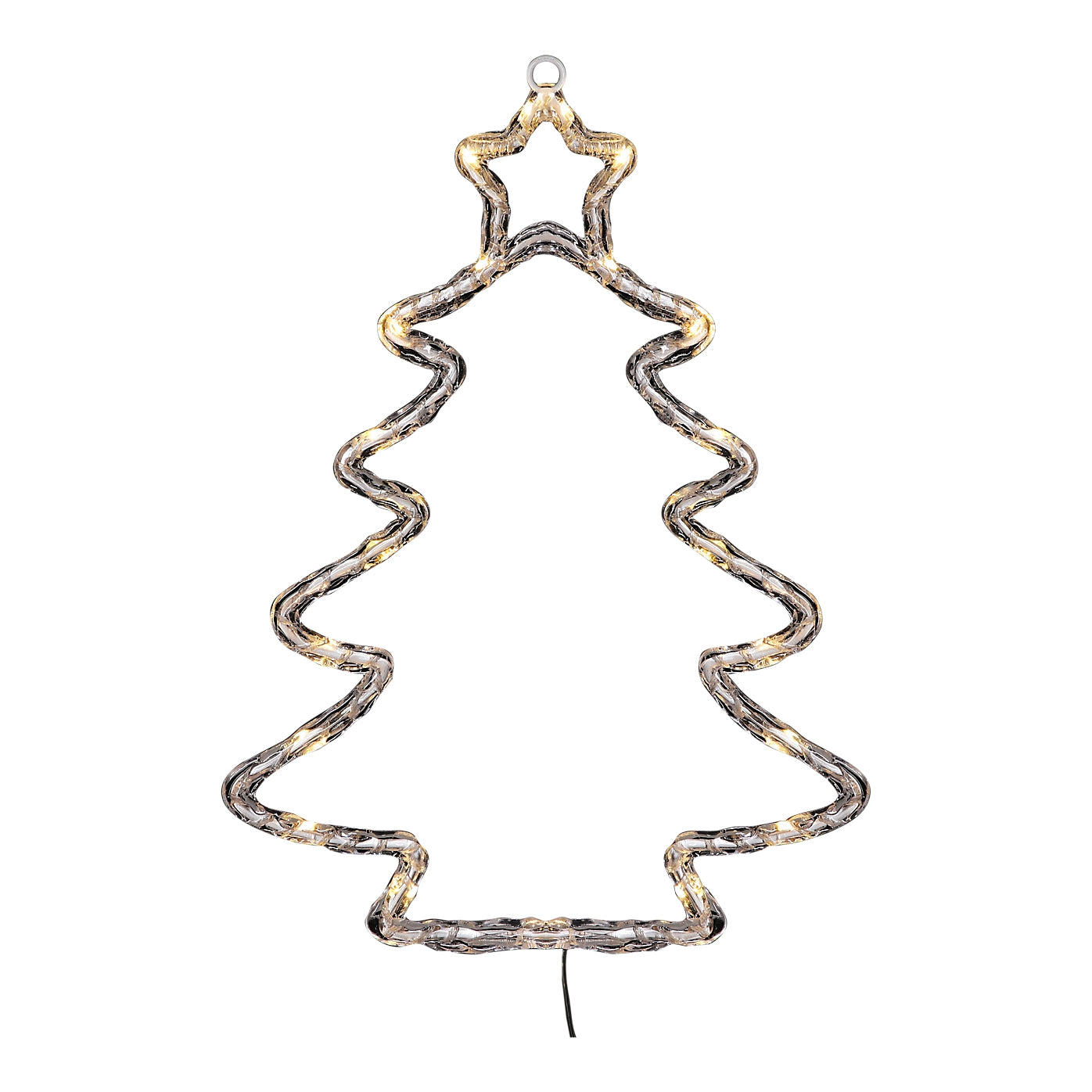 Warm white LED Transparent Christmas Tree Silhouette (H) 304mm