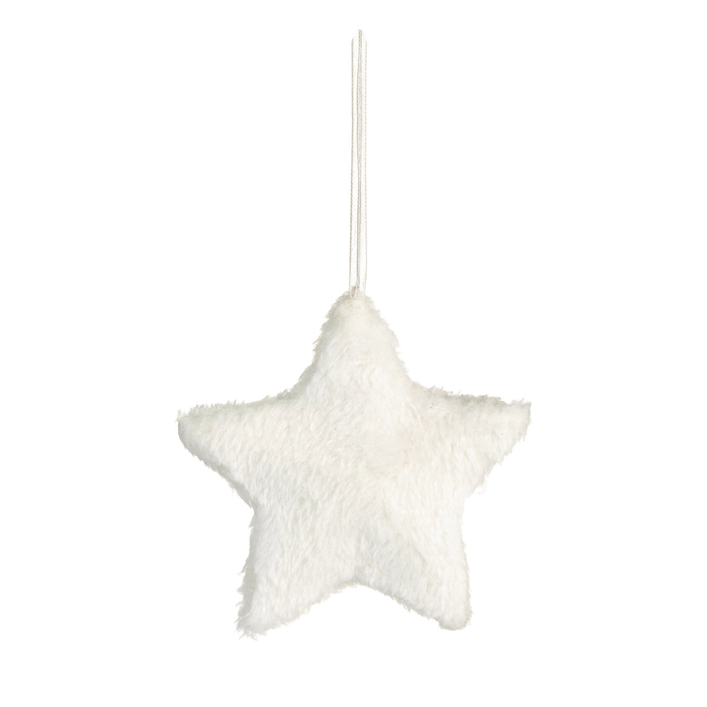 White Fluffy Star Hanging decoration Christmas Tree