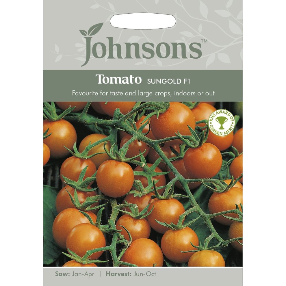 Johnsons Seeds - Pictorial Pack - Vegetable - Tomato Sungold F1 - 10 Seeds