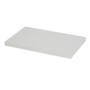GoodHome Form Rigga Satin Light Grey Wall Shelf (L)300mm (D)190mm