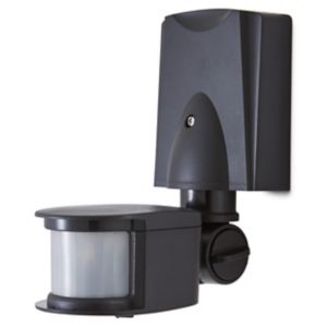 Blooma Merritt Black Mains-Powered Wall Lighting Pir Motion Sensor